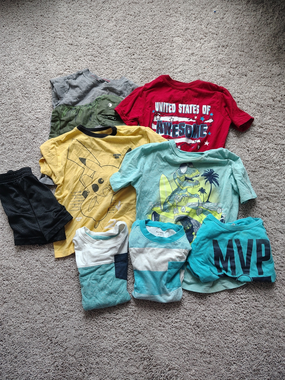 Bundle of 7 Short Sleeved Tees, Size 5T